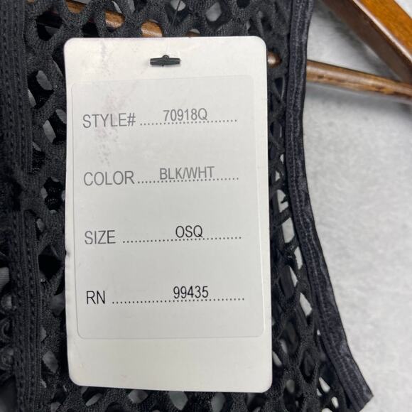 NWT Music Legs Lingerie Maid Costume Womens Plus OS Sexy Fishnet Black Halter - Picture 7 of 11